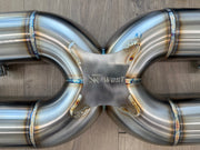 Corvette C8 Stainless Steel Valved Exhaust System - Quad Tips w/ Burnt Tips