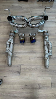 Lamborghini SVJ | West Racing Titanium Exhaust System W/ Free Flow Headers