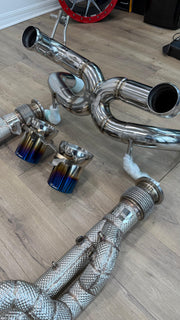 Lamborghini SVJ | West Racing Titanium Exhaust System W/ Free Flow Headers