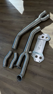 WestRacing Single Mid Pipe w/Brace BMW M3/M4 G80 G82 S58