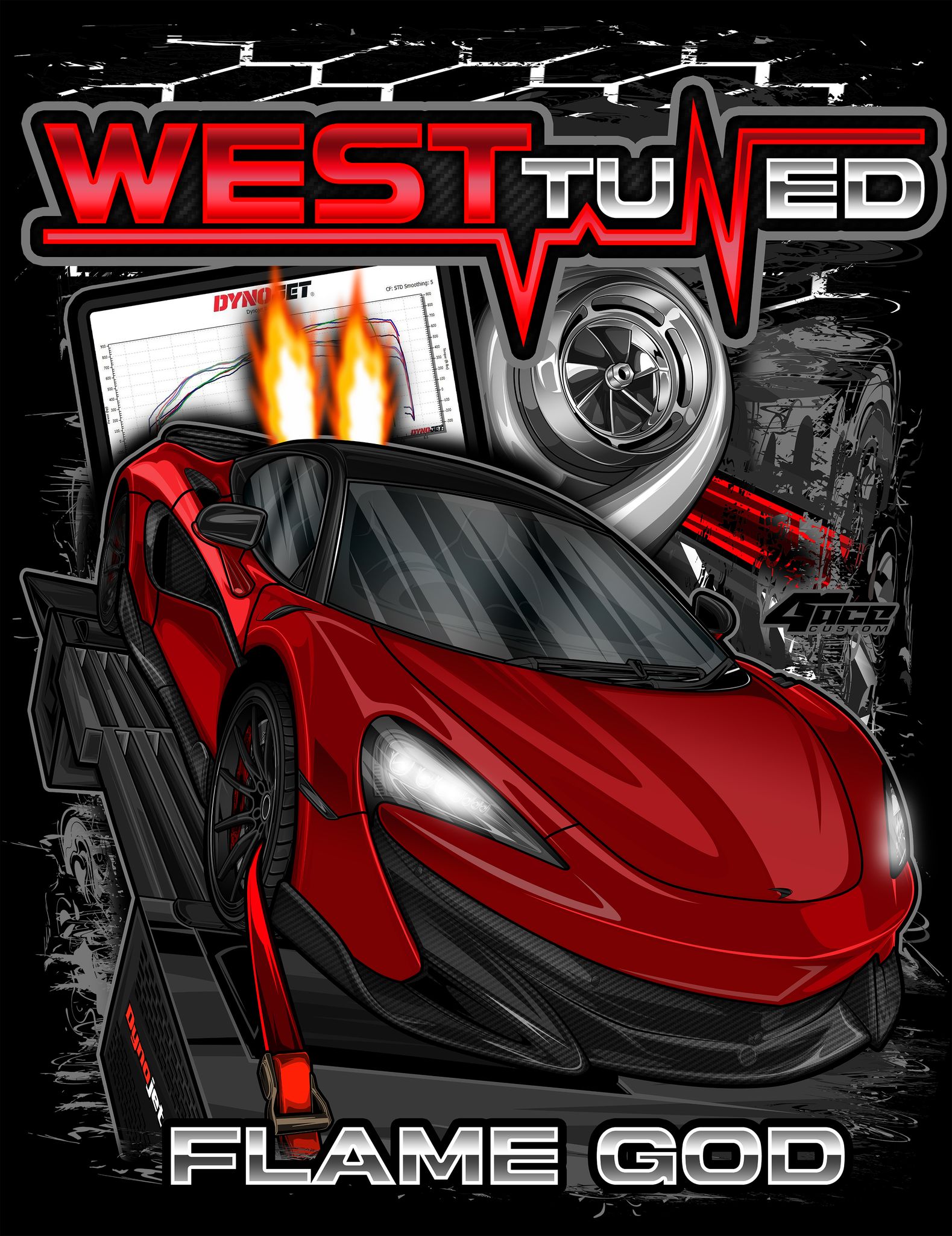 McLaren Flame God Tshirt/Hoodie - West Tuned