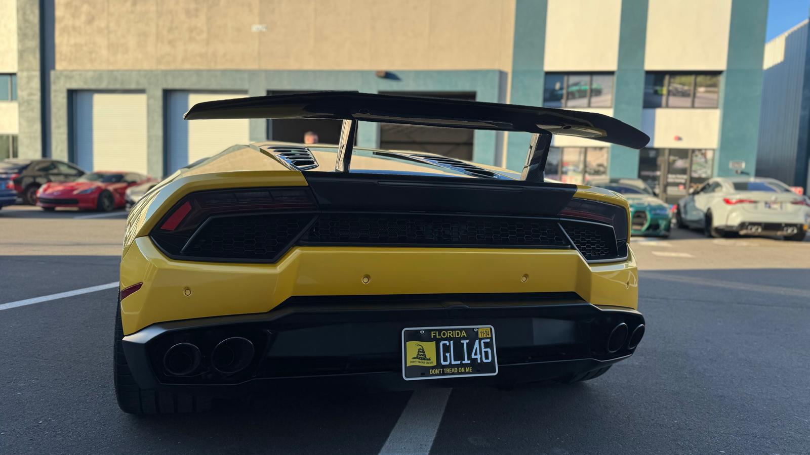 Lamborghini Huracan Performante Style Carbon Fiber Wing (Carbon Base)